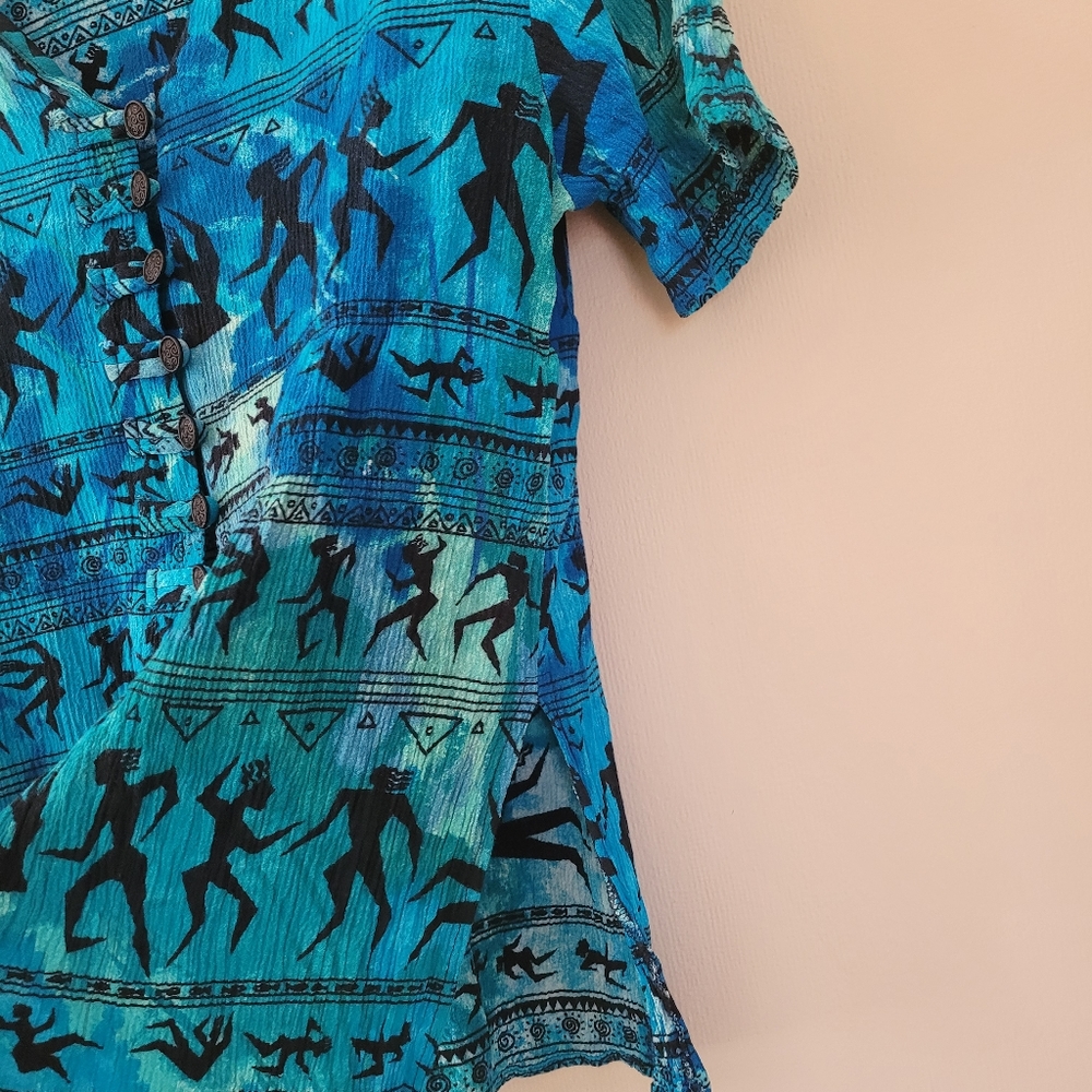 90s button up with belly split - Picture 3 of 4